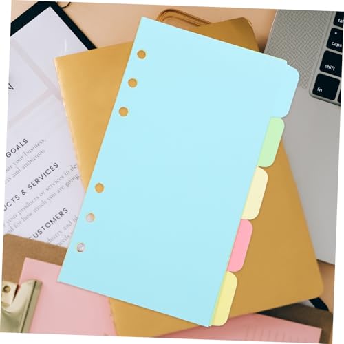 CONGARTENO 10 Blatt Teiliges Farbiges Index papier mit Löchern Vielseitige Registerblätter für Notizbücher Binder und Organizer Klare Seitenmarkierer mit Beschreibbaren Tabs für Schüler und CONGARTENO 10 Blatt Teiliges Farbiges Index papier mit Löchern Vielseitige Registerblätter für Notizbücher Binder und Organizer Klare Seitenmarkierer mit Beschreibbaren Tabs für Schüler und von CONGARTENO