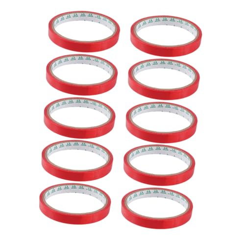 CONGARTENO 10 Rollen Pack Rotes Verpackungsband für Supermarkt zurichtmaschinen Stark Haftendes Verpackungs Versiegelungsband Vielseitiges Klebeband zum Verschließen und Bündeln von Beuteln CONGARTENO 10 Rollen Pack Rotes Verpackungsband für Supermarkt zurichtmaschinen Stark Haftendes Verpackungs Versiegelungsband Vielseitiges Klebeband zum Verschließen und Bündeln von Beuteln von CONGARTENO