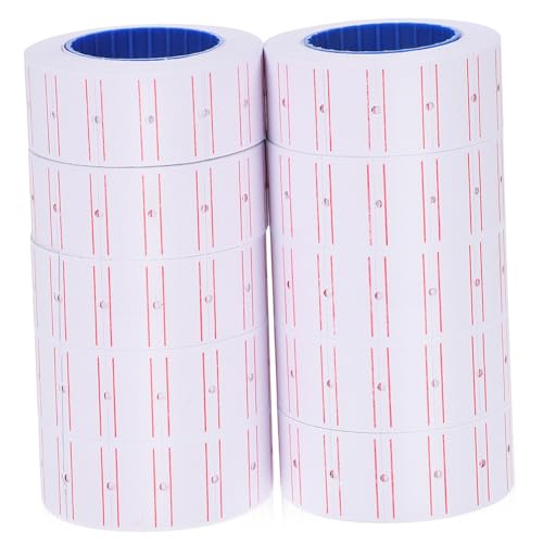CONGARTENO 10 Rollen Selbstklebende Preisetiketten mit Starker Haftung Sticker pro Langlebige Preisschild Aufkleber für Einzelhandel Preismarker Labeler für Kleine Unternehmen und Ladenpreise von CONGARTENO
