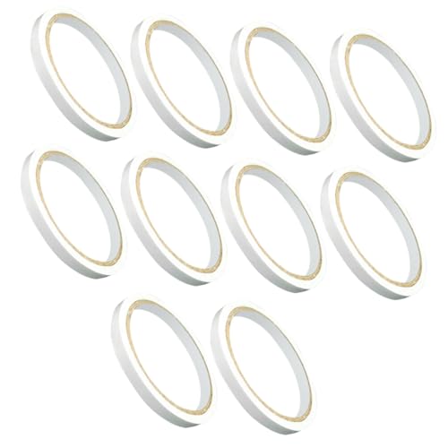 CONGARTENO 10 Stück Doppelseitiges Klebeband Teiliges Heißschmelzendes Klebeband Starke Haftung für Büro Basteln Scrapbooking Geschenkverpackung Einfache Anwendung Zuschneidbar Transparente von CONGARTENO