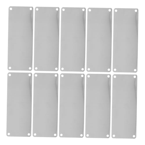 CONGARTENO 10 Stück Teiliges Blanko Namensschild mit Löchern Robuste Metallplatte für Gravur Vielseitig Einsetzbar als Büro Tür und Briefkastenschild CONGARTENO 10 Stück Teiliges Blanko Namensschild mit Löchern Robuste Metallplatte für Gravur Vielseitig Einsetzbar als Büro Tür und Briefkastenschild von CONGARTENO