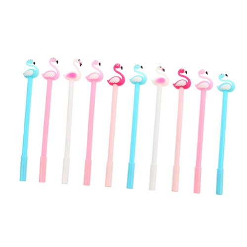 CONGARTENO 10 Stück Teiliges Niedlicher Schwan Roller Kugelschreiber mit Schnell Trocknender Tinte Kreativer Gelstift für Schüler und Schreibliebhaber Leichte Glatte Zufällige Farbe von CONGARTENO