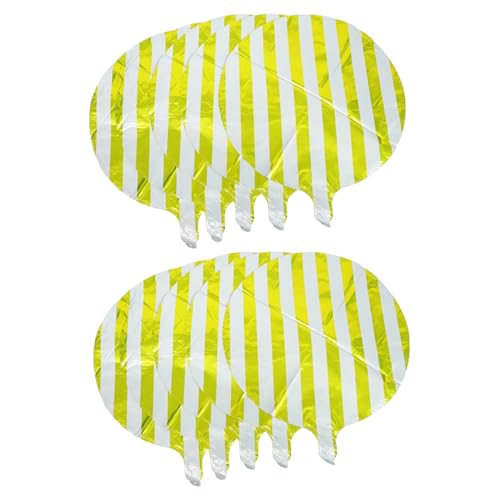 CONGARTENO 10 Stück Teiliges Runde Gestreifte Aluminiumfolie Ballons in Candy Farben Strapazierfähige Partydekoration für Geburtstag Hochzeit und Festliche Anlässe Langlebig und Reißfest CONGARTENO 10 Stück Teiliges Runde Gestreifte Aluminiumfolie Ballons in Candy Farben Strapazierfähige Partydekoration für Geburtstag Hochzeit und Festliche Anlässe Langlebig und Reißfest von CONGARTENO