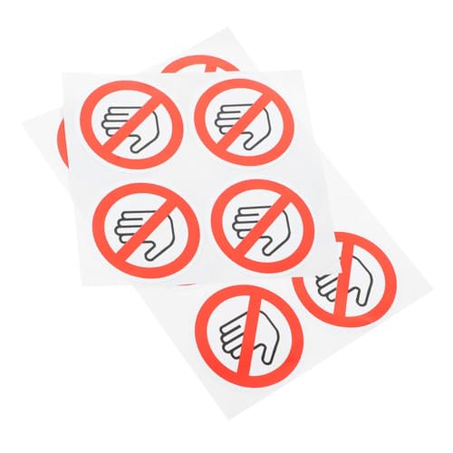 CONGARTENO 10 Stück Teiliges Selbstklebende Nicht Berühren Warnaufkleber Langlebige Vinyl Sicherheitsetiketten für Fabriken Lager und Maschinen Klare Warnhinweise zum Schutz vor Verletzungen CONGARTENO 10 Stück Teiliges Selbstklebende Nicht Berühren Warnaufkleber Langlebige Vinyl Sicherheitsetiketten für Fabriken Lager und Maschinen Klare Warnhinweise zum Schutz vor Verletzungen von CONGARTENO