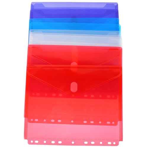 CONGARTENO 10 Stück Teiliges Transparenter Dokumenten Aufbewahrungsbeutel aus Strapazierfähigem PP mit Lochung und Bunte Aktenhüllen für Büro und Zuhause Leichter Dokumentenorganizer CONGARTENO 10 Stück Teiliges Transparenter Dokumenten Aufbewahrungsbeutel aus Strapazierfähigem PP mit Lochung und Bunte Aktenhüllen für Büro und Zuhause Leichter Dokumentenorganizer von CONGARTENO