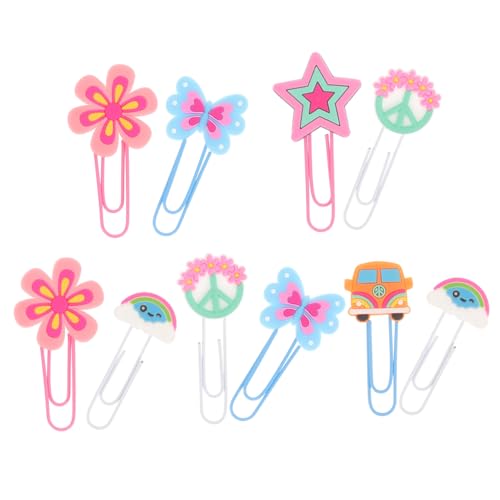 CONGARTENO 10 Stück Teiliges Vintage Hippie Büroklammern Cartoon Papierklammern Lesezeichen für Büro und Schule Langlebig Praktische Aktenklammern im Niedlichen Design Zufällige Varianten CONGARTENO 10 Stück Teiliges Vintage Hippie Büroklammern Cartoon Papierklammern Lesezeichen für Büro und Schule Langlebig Praktische Aktenklammern im Niedlichen Design Zufällige Varianten von CONGARTENO