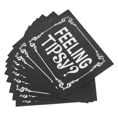 CONGARTENO 10 Stück Teiliges Wasserdichte Dekorative Aufkleber Feeling Tipsy Selbstklebend Stilvolle Bar Restaurantetiketten für Servicepersonal und Barkeeper CONGARTENO 10 Stück Teiliges Wasserdichte Dekorative Aufkleber Feeling Tipsy Selbstklebend Stilvolle Bar Restaurantetiketten für Servicepersonal und Barkeeper von CONGARTENO