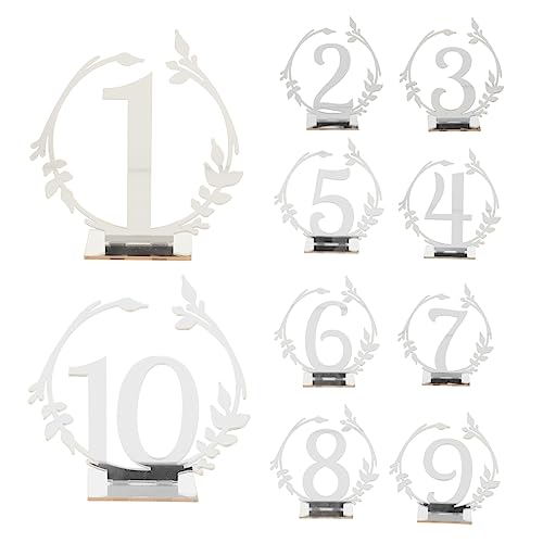CONGARTENO 10 Stück Tisch Nummernschild Büfett Das Party Ort Gold hochzeitsdeko brilliance glossing Tischordnung esszimmertische Reservierte Tischschilder aus Acryl Hochzeit Zeichen Silver CONGARTENO 10 Stück Tisch Nummernschild Büfett Das Party Ort Gold hochzeitsdeko brilliance glossing Tischordnung esszimmertische Reservierte Tischschilder aus Acryl Hochzeit Zeichen Silver von CONGARTENO