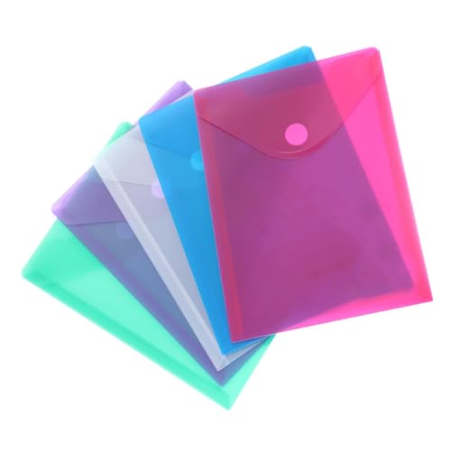CONGARTENO 10 Stück Transparente Dokumententaschen aus wasserdichtem PP mit Verschluss Leichte und langlebige Aktenorganizer für Büro und Zuhause Geeignet für DIN Unterlagen Zufällige Farbe CONGARTENO 10 Stück Transparente Dokumententaschen aus wasserdichtem PP mit Verschluss Leichte und langlebige Aktenorganizer für Büro und Zuhause Geeignet für DIN Unterlagen Zufällige Farbe von CONGARTENO