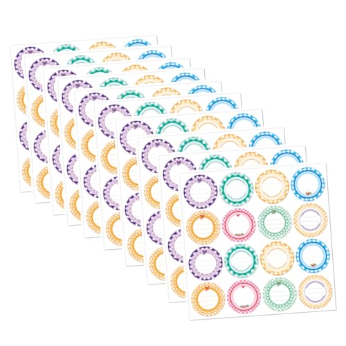 CONGARTENO 10 Stück Wasserdichte Einmach Etiketten Selbstklebende Bunte Aufkleber für Gläser und Dosen Verpackung Partybedarf CONGARTENO 10 Stück Wasserdichte Einmach Etiketten Selbstklebende Bunte Aufkleber für Gläser und Dosen Verpackung Partybedarf von CONGARTENO