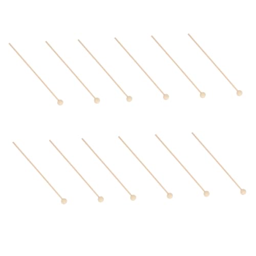 CONGARTENO 100 Stück DIY Kleine Holzstäbchen für Lollipop Dekoration Geruchlose Holzstäbe Simulierte Kuchendeko für Party Zuhause Babyparty Kuchendekoration Robustes Holzmaterial von CONGARTENO