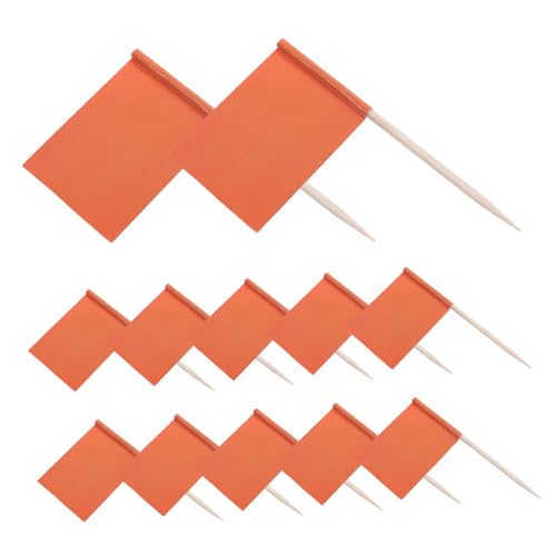 CONGARTENO 100 Stück Einfarbige Zahnstocher Flaggen Orange Kleine Food Flags für Party Cupcake Topper Käse und Obst Dekorationen Vielseitige Mini Tischflaggen für Outdoor Events und Buffets CONGARTENO 100 Stück Einfarbige Zahnstocher Flaggen Orange Kleine Food Flags für Party Cupcake Topper Käse und Obst Dekorationen Vielseitige Mini Tischflaggen für Outdoor Events und Buffets von CONGARTENO