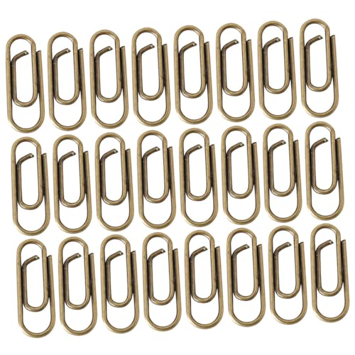 CONGARTENO 100 Stück Metall Büroklammern Mini Paperclips mit Starker Klemmkraft für Schule und Büro Vielseitige Dokumentenhalter Rostfreie Aktenklammern in Antikem Kupferfarben CONGARTENO 100 Stück Metall Büroklammern Mini Paperclips mit Starker Klemmkraft für Schule und Büro Vielseitige Dokumentenhalter Rostfreie Aktenklammern in Antikem Kupferfarben von CONGARTENO