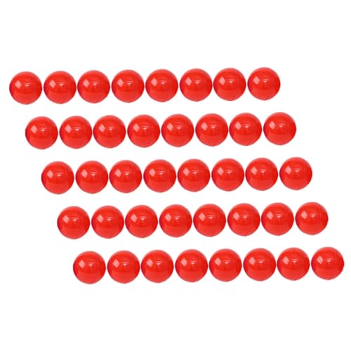 CONGARTENO 100 Stück Rote Lotteriebälle aus Langlebigem PVC mit Öffnungsfunktion Wiederverwendbare Spiel und Party Bälle für Verlosungen Feierlichkeiten und Interaktive Spiele von CONGARTENO