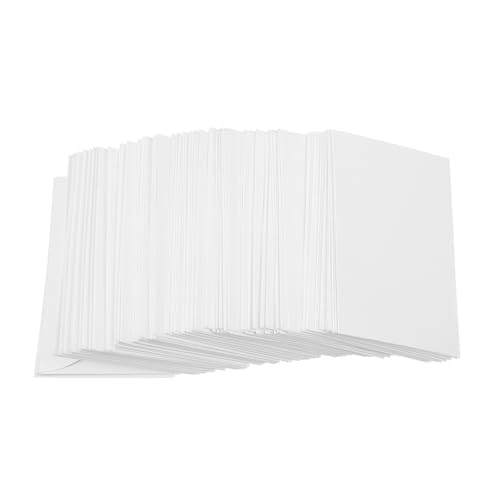 CONGARTENO 100 Stück Weiße Dicke Papierbriefumschläge Kleine Dokumententaschen mit Schnurverschluss Praktische Aufbewahrung für Karten und Briefe Langlebig und Reißfest von CONGARTENO