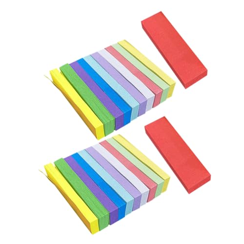 CONGARTENO 1100 Stück Teiliges Page Marker Bunte Haftnotizen Selbstklebend Wiederverwendbar Beschreibbar Vielseitig zum Markieren Organisieren Annotieren von Büchern Dokumenten Büro und von CONGARTENO