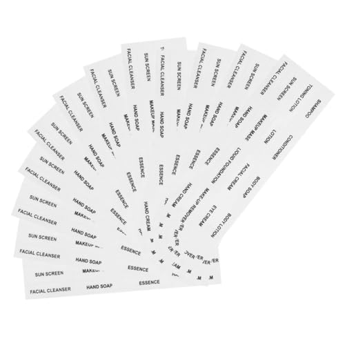 CONGARTENO 12 Blatt Teiliges Transparente Wasserdichte Reise Etiketten für Aufbewahrungsflaschen DIY Blanko Aufkleber zur Beschriftung von Kosmetik Shampoo und Lotionflaschen Praktische CONGARTENO 12 Blatt Teiliges Transparente Wasserdichte Reise Etiketten für Aufbewahrungsflaschen DIY Blanko Aufkleber zur Beschriftung von Kosmetik Shampoo und Lotionflaschen Praktische von CONGARTENO