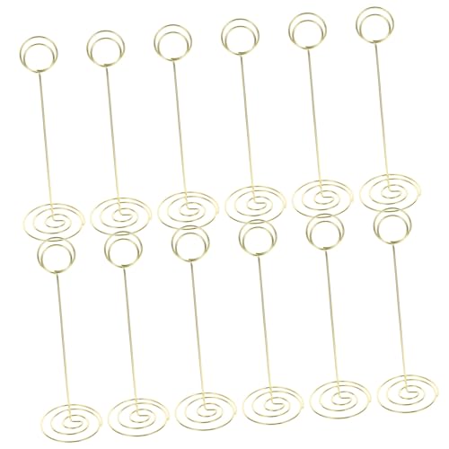 CONGARTENO 12 Stück Mini Metall Memo Clips mit Rundem Sockel Gold Stabile Tischkartenhalter für Hochzeit Party Büro Vielseitige Fotohalter Namenskarten Tischnummernhalter CONGARTENO 12 Stück Mini Metall Memo Clips mit Rundem Sockel Gold Stabile Tischkartenhalter für Hochzeit Party Büro Vielseitige Fotohalter Namenskarten Tischnummernhalter von CONGARTENO