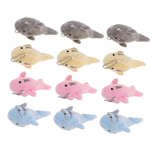 CONGARTENO 12 Stück Plüsch Mini Hai Schlüsselanhänger Bunte Gefüllte Tieranhänger Leichte Schlüsselring-deko Vielseitig als Rucksack Taschenanhänger für Meeres-mottoparty CONGARTENO 12 Stück Plüsch Mini Hai Schlüsselanhänger Bunte Gefüllte Tieranhänger Leichte Schlüsselring-deko Vielseitig als Rucksack Taschenanhänger für Meeres-mottoparty von CONGARTENO