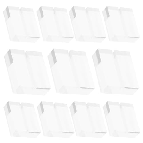 CONGARTENO 12 Stück Teiliges Acryl Kartenhalter Transparenter Visitenkartenständer Vielseitiger Acryl Aufsteller für Büro und Veranstaltungen Stabile Namenskarten Menühalter für Partys und von CONGARTENO