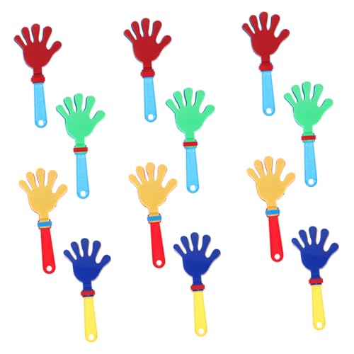CONGARTENO 12 Stück Teiliges Bunte Kunststoff handklapper Noisemaker Kinderparty Mitgebsel Leichte Sichere Handspielzeuge für Jungen und Mädchen Ab Jahren Aufmerksamkeit und Zufällige Farbe CONGARTENO 12 Stück Teiliges Bunte Kunststoff handklapper Noisemaker Kinderparty Mitgebsel Leichte Sichere Handspielzeuge für Jungen und Mädchen Ab Jahren Aufmerksamkeit und Zufällige Farbe von CONGARTENO