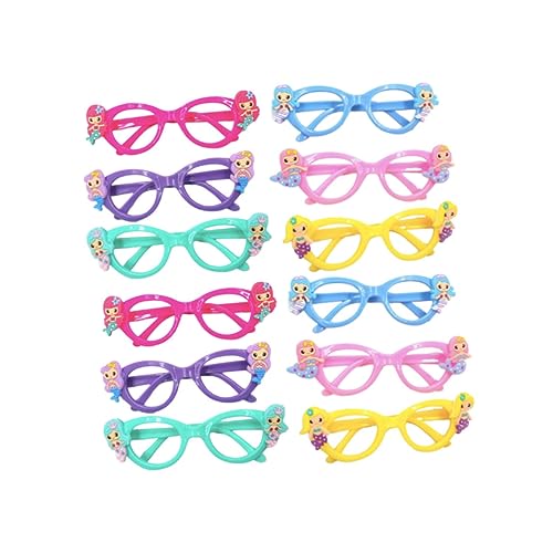 CONGARTENO 12 Stück Teiliges Kinderbrillen ohne Gläser Lustige Eyewear Photo Props für Partyzubehör Leichte Robuste Brillen für Mädchen und Jungen als Party Mitgebsel und Foto Requisiten CONGARTENO 12 Stück Teiliges Kinderbrillen ohne Gläser Lustige Eyewear Photo Props für Partyzubehör Leichte Robuste Brillen für Mädchen und Jungen als Party Mitgebsel und Foto Requisiten von CONGARTENO