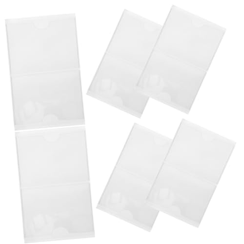 CONGARTENO 12 Stück Teiliges Transparente Selbstklebende Kartenhalter PVC Material Starke Haftung Praktische Aufbewahrung für Lager und Büro Klare Einstecktaschen zur Beschriftung und CONGARTENO 12 Stück Teiliges Transparente Selbstklebende Kartenhalter PVC Material Starke Haftung Praktische Aufbewahrung für Lager und Büro Klare Einstecktaschen zur Beschriftung und von CONGARTENO