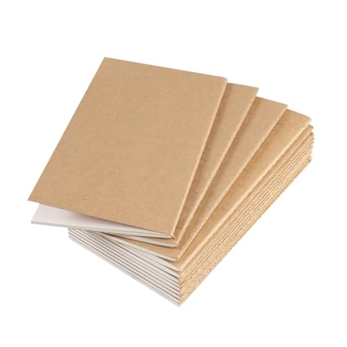 CONGARTENO 12 Stück Vintage Kraftpapier Notizbücher Blanko Innenseiten Reisejournal Skizzenheft für Schreiben Zeichnen Memo Notepad für Arbeit Schule und Kreatives CONGARTENO 12 Stück Vintage Kraftpapier Notizbücher Blanko Innenseiten Reisejournal Skizzenheft für Schreiben Zeichnen Memo Notepad für Arbeit Schule und Kreatives von CONGARTENO