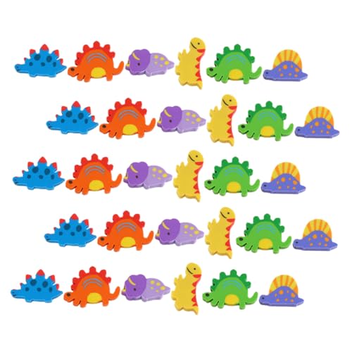 CONGARTENO 120 Stück Teiliges Bunte Dinosaurier Radiergummis in Niedlichen Tierformen Kreative Schulradierer für Leichte Kleine Radierer für Schüler als Geschenk und Mitgebsel von CONGARTENO