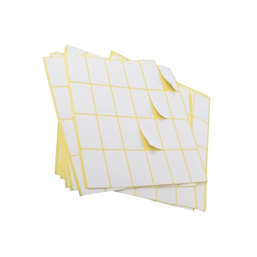 CONGARTENO 15 Stück Teiliges Selbstklebendes Leere Beschreibbare Aufkleber für Büro Schule Flaschen Container Langlebig und Haftstark zur Einfachen Organisation von CONGARTENO