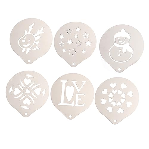 CONGARTENO 1satz Edelstahl Schablonen Für Cappuccino Und Latte Art Verschiedene Designs Für Kreative Kaffeekreationen Einfach Zu Reinigen Verwenden Für Kaffee-liebhaber CONGARTENO 1satz Edelstahl Schablonen Für Cappuccino Und Latte Art Verschiedene Designs Für Kreative Kaffeekreationen Einfach Zu Reinigen Verwenden Für Kaffee-liebhaber von CONGARTENO