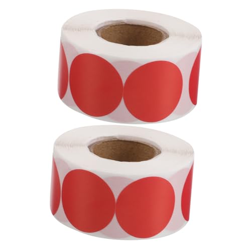 CONGARTENO 2 Rollen Runde Rote Klebepunkte Selbstklebende Farbmarkierungs Etiketten für Büro Küche Scrapbooking Beschreibbare Aufkleber für Haushalts und DIY Produkte CONGARTENO 2 Rollen Runde Rote Klebepunkte Selbstklebende Farbmarkierungs Etiketten für Büro Küche Scrapbooking Beschreibbare Aufkleber für Haushalts und DIY Produkte von CONGARTENO