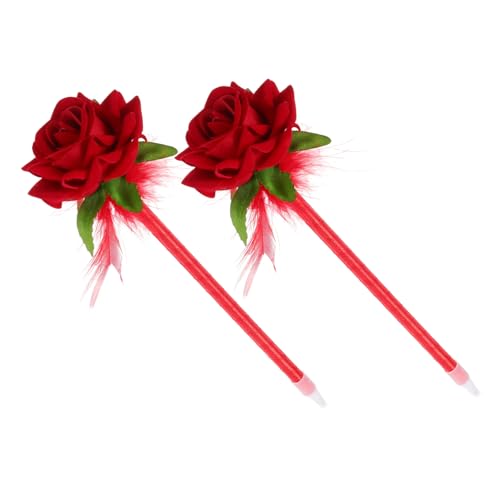 CONGARTENO 2 Stück Kreative Blumen Kugelschreiber mit Rosenmotiv Langlebige Tragbare Schreibstifte für Büro und Schule Neutraler Tintenroller Niedliche Geschenkidee für Lehrer und Partys CONGARTENO 2 Stück Kreative Blumen Kugelschreiber mit Rosenmotiv Langlebige Tragbare Schreibstifte für Büro und Schule Neutraler Tintenroller Niedliche Geschenkidee für Lehrer und Partys von CONGARTENO