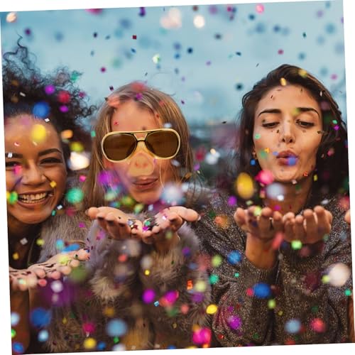CONGARTENO 2 Stück Lustige Pig Nose Brille Gold Leichte Cosplay Partybrillen als Scherzartikel Stabile und Bequeme Spaßbrillen für Erwachsene Originelle Fotorequisiten und Kostümzubehör von CONGARTENO