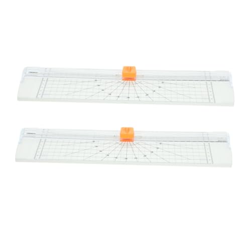 CONGARTENO 2 Stück Papierschneider mit Klappbarem Lineal Präzises Schneidewerkzeug für Fotos Scrapbooking Büro und Bastelprojekte Weiß Sicher und Langlebig Einfach CONGARTENO 2 Stück Papierschneider mit Klappbarem Lineal Präzises Schneidewerkzeug für Fotos Scrapbooking Büro und Bastelprojekte Weiß Sicher und Langlebig Einfach von CONGARTENO