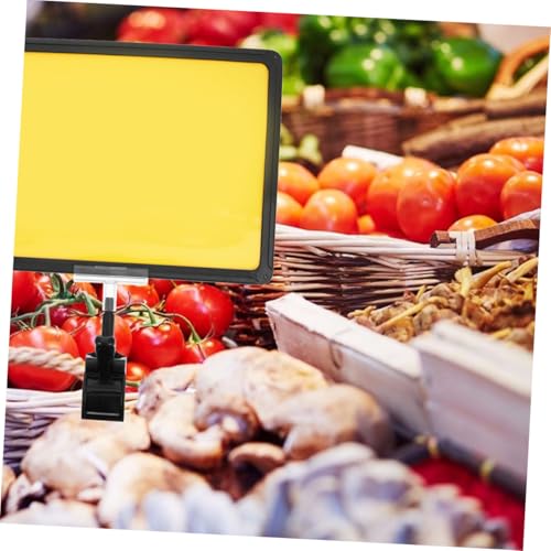 CONGARTENO 2 Stück Preisschildhalter mit Drehbaren Clips Stabiler Wiederverwendbar für Supermarktregale Beschriftbar Geeignet für Runde und Eckige Objekte CONGARTENO 2 Stück Preisschildhalter mit Drehbaren Clips Stabiler Wiederverwendbar für Supermarktregale Beschriftbar Geeignet für Runde und Eckige Objekte von CONGARTENO