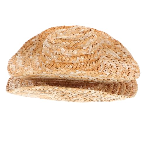 CONGARTENO 2 Stück Puppenzubehör Hut Mini-hut Mini -haustierhüte Für Haustierkostüme Puppe Zum Basteln Für Haustiere -hüte Für Puppen Hellbraun Stroh CONGARTENO 2 Stück Puppenzubehör Hut Mini-hut Mini -haustierhüte Für Haustierkostüme Puppe Zum Basteln Für Haustiere -hüte Für Puppen Hellbraun Stroh von CONGARTENO