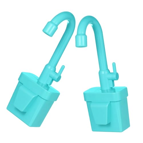 CONGARTENO 2 Stück Spielküche Wasserfunktion Drehbarer Spielhahn für Kinderspüle Realistisches Küchenarmatur Zubehör für Fantasievolles Rollenspiel und Lernen von CONGARTENO