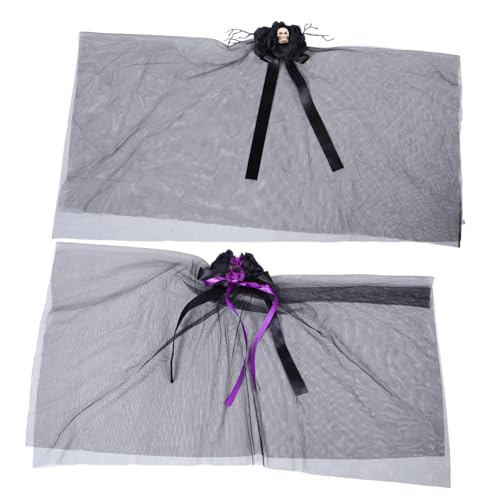 CONGARTENO 2 Stück Teiliges Gothic Halloween Kopfstück mit Schwarzem Schleier und Schleife Verzierter Haarreif für Fotoshootings Kostümpartys Maskenbälle und Cosplay-events CONGARTENO 2 Stück Teiliges Gothic Halloween Kopfstück mit Schwarzem Schleier und Schleife Verzierter Haarreif für Fotoshootings Kostümpartys Maskenbälle und Cosplay-events von CONGARTENO