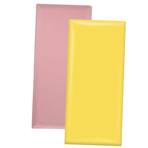 CONGARTENO 2 Stück Teiliges Kinderzimmer Wandpolster PVC Anti kollisions wandaufkleber Schutzpolster für Junge Mädchen in Rosa und Gelb Einfache Montage CONGARTENO 2 Stück Teiliges Kinderzimmer Wandpolster PVC Anti kollisions wandaufkleber Schutzpolster für Junge Mädchen in Rosa und Gelb Einfache Montage von CONGARTENO