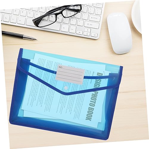 CONGARTENO 2 Stück Wasserdichte Dokumententaschen Transparent mit Druckknopf Praktische Ordnungsmappe für Büro und Zuhause Schutz vor Nässe zur Aufbewahrung von Verträgen und Rechnungen von CONGARTENO