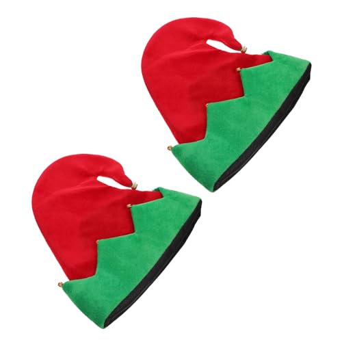 CONGARTENO 2 Stück Weihnachtself Glockenmütze Festliche Weihnachtsmütze mit Klingeln Unisex für Karneval Kostüm und Dekoration Accessoire für Weihnachtsfeiern CONGARTENO 2 Stück Weihnachtself Glockenmütze Festliche Weihnachtsmütze mit Klingeln Unisex für Karneval Kostüm und Dekoration Accessoire für Weihnachtsfeiern von CONGARTENO