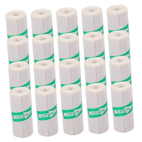 CONGARTENO 20 Rollen Thermopapier Selbstklebend Thermoetiketten für Mobile Drucker Faderesistente Aufkleber mit Präziser Haftung Langzeitbeständig für Fotos Notizen Lager Büro von CONGARTENO