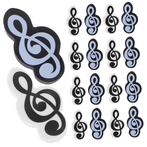CONGARTENO 20 Stck Teiliges Mini Radiergummis in Musiknoten Form Leicht und Tragbar für Schüler und Klassenzimmer Praktisch zum Entfernen von Bleistiftmarkierungen Farbenfroh und von CONGARTENO
