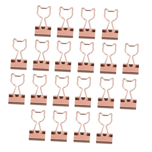 CONGARTENO 20 Stück Metall Büroklammern Katzenform Roségold Praktische Aktenklammern für Papier Dokumenten Datei organisation Multifunktionale Büroklammern für Schule Büro und Zuhause CONGARTENO 20 Stück Metall Büroklammern Katzenform Roségold Praktische Aktenklammern für Papier Dokumenten Datei organisation Multifunktionale Büroklammern für Schule Büro und Zuhause von CONGARTENO