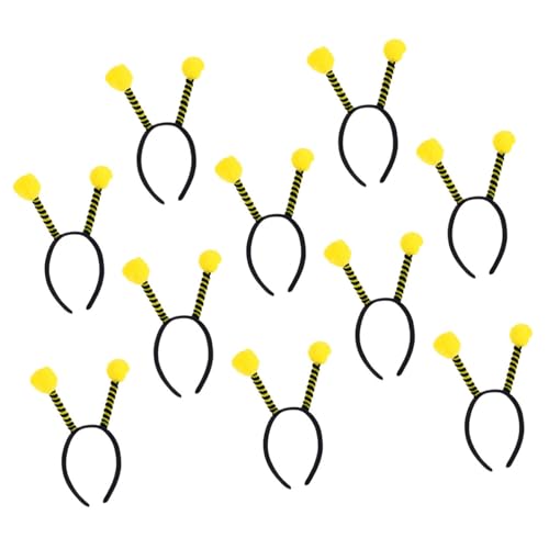CONGARTENO 20 Stück Teiliges Bienenantenne Stirnband für Erwachsene Leichtes Insekten Kostüm Zubehör Realistische Details für Halloween Karneval Cosplay und Mottopartys von CONGARTENO
