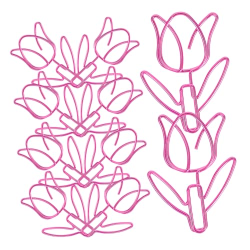 CONGARTENO 20 Stück Teiliges Bunte Tulpen Büroklammern aus Metall Süße Stabile Papierklammern für Büro Schule und Zuhause Vielseitig als Lesezeichen und Dokumentenhalter Praktische CONGARTENO 20 Stück Teiliges Bunte Tulpen Büroklammern aus Metall Süße Stabile Papierklammern für Büro Schule und Zuhause Vielseitig als Lesezeichen und Dokumentenhalter Praktische von CONGARTENO