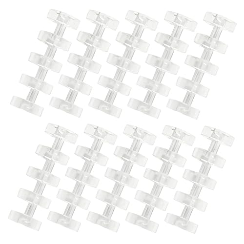 CONGARTENO 20 Stück Teiliges Fünf loch Segmentierte Buchbinderinge aus Transparentem Kunststoff Praktische Loseblatt ringe für Scrapbook Ordner und DIY notizbücher Langlebig und Einfach zu von CONGARTENO