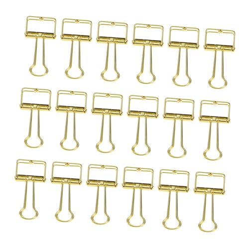 CONGARTENO 20 Stück Teiliges Goldene Edelstahl Binder Clips Dekorative Büroklammern Robuste Verschlussclips für Papier Notizen und Akten Vielseitig für Büro Schule und Zuhause CONGARTENO 20 Stück Teiliges Goldene Edelstahl Binder Clips Dekorative Büroklammern Robuste Verschlussclips für Papier Notizen und Akten Vielseitig für Büro Schule und Zuhause von CONGARTENO