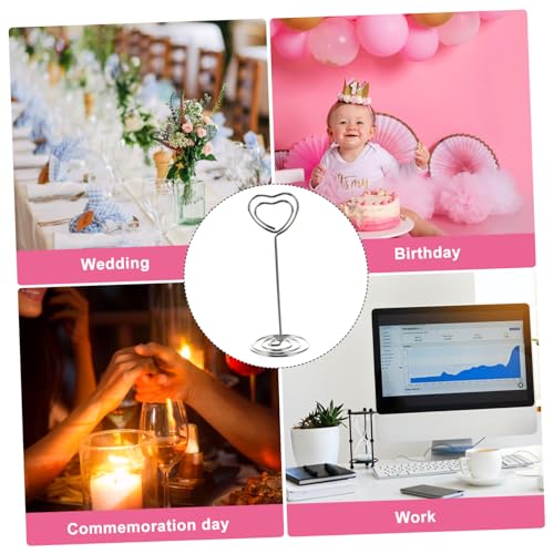 CONGARTENO 20 Stück Teiliges Herzförmige Metall Tischkartenhalter Nickelfarben Memo Klammern Fotohalter für Tischdekoration Hochzeit Büro Zuhause CONGARTENO 20 Stück Teiliges Herzförmige Metall Tischkartenhalter Nickelfarben Memo Klammern Fotohalter für Tischdekoration Hochzeit Büro Zuhause von CONGARTENO